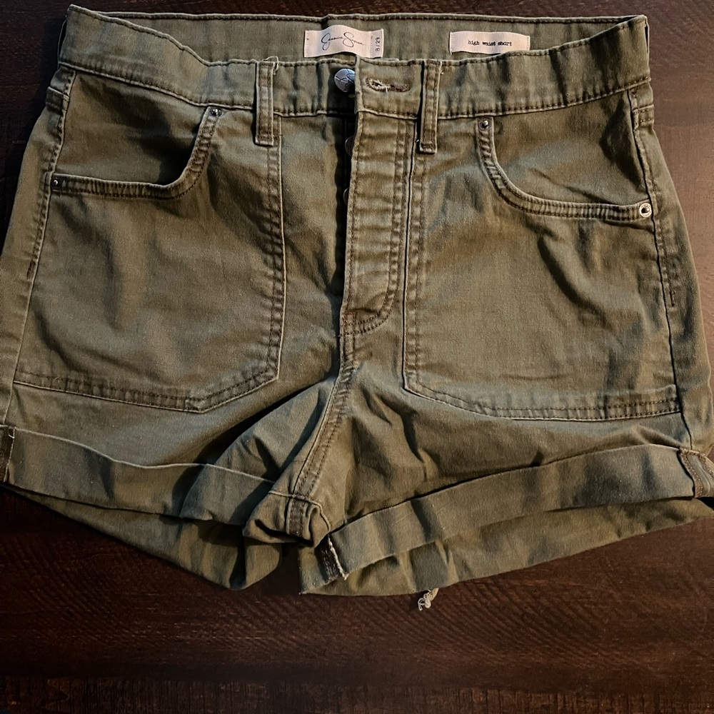 Jessica Simpson High Waist Olive Shorts